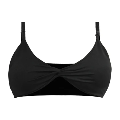 نیم‌تنه جلو گره‌ای ورزشی زنانه جیم شارک مدل PB-4H0243 مشکی