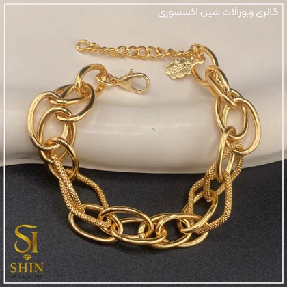 دستبند زنانه استیل دوپیو کد dzd26