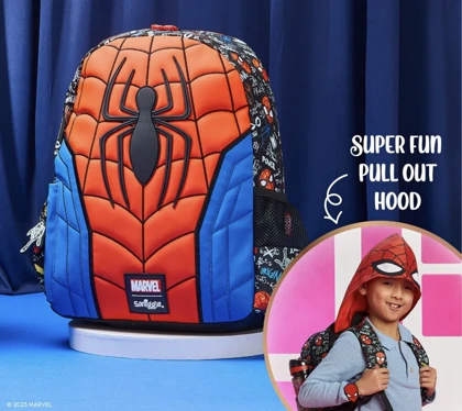 کوله پشتی اسپایدرمن کلاه دار - برند اسمیگل اورجینال وارداتی