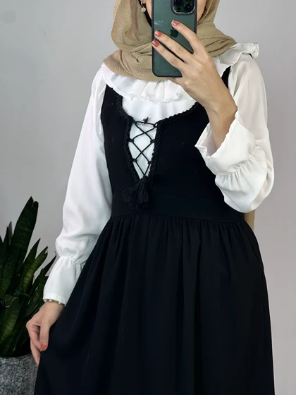 ست شومیز و سارافون کلارا(ارسال رایگان)