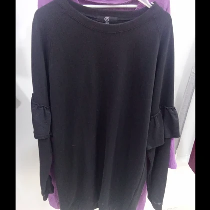 تونیک مشکی آستین بلند دوتیکه