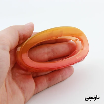 کلیپس دخترانه مدل بیضی دو رنگ