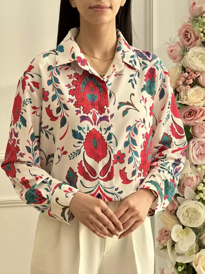 شومیز طرحدار 1002290