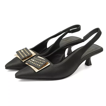 کفش مجلسی زنانه پاشنه‌دار 3 سانت مدل 400322 _ sandal valentino