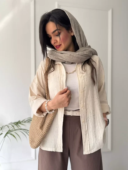 مانتو شومیزی پاستیلی میلانی