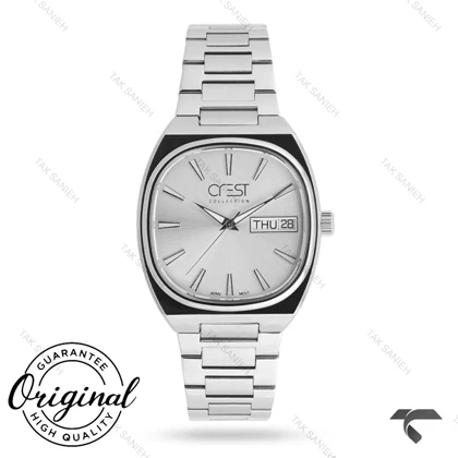 ساعت کرست مردانه 6389-1 صفحه سیلور Crest-11080-G