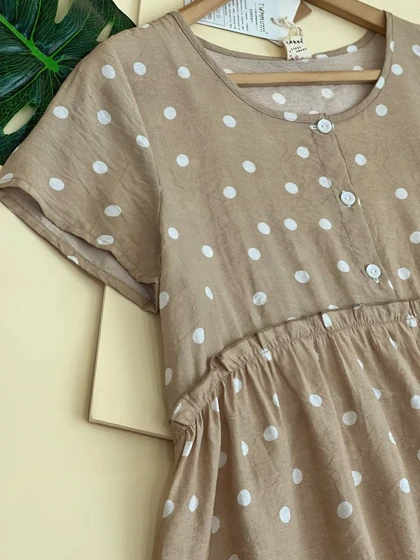 پیراهن خال‌خالی کد 1839