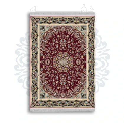 فرشینه از جنس پارچه هازان مخمل ترک طرح سنتی و مدرن برند دفه کد DAMG274