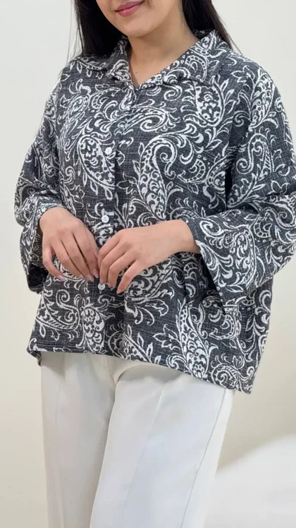 شومیز باکسی ترمه