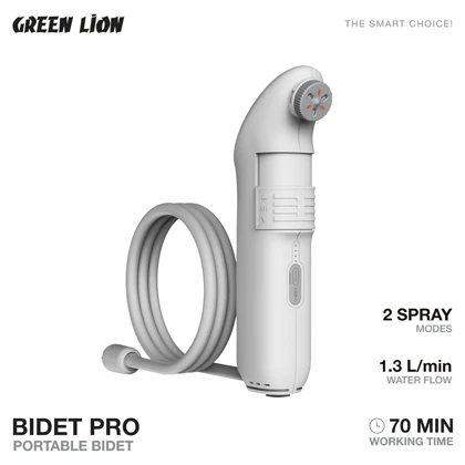دوش و بیده شارژی سفری گرین لاین Green Lion مدل GPB-08 با مخزن آب