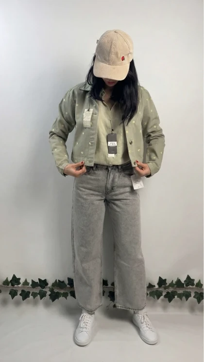 کت کراپ گلدوزی برشکا