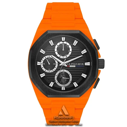 ساعت یو اس پولو نارنجی U.S. Polo Assn. USPA1103-07