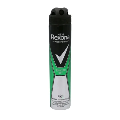 اسپری دئودورانت و ضد تعریق مردانه رکسونا مدل Rexona Quantum Dry