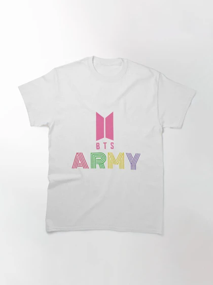 تیشرت گروه موسیقی BTS | تیشرت بی تی اس طرح BTS ARMY Merch کد 161155