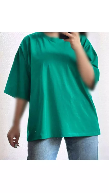 تیشرت باکسی نخ پنبه 37080