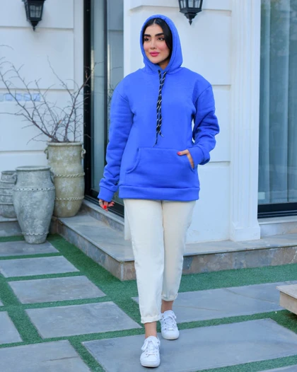 هودی زنانه مدل vestro (ابی)