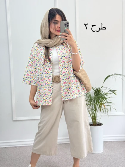 مانتو شومیزی پرگل