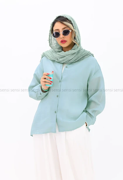 شومیز شیشه ای ساده