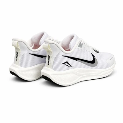 کتانی زیره بست مردانه مدل رانینگ نایکی سفید نایک مشکی NIKE