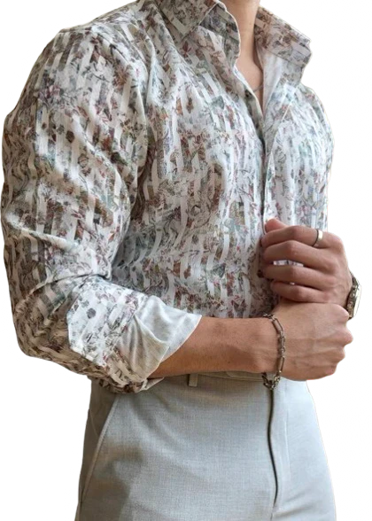 پیراهن کنف کد 563