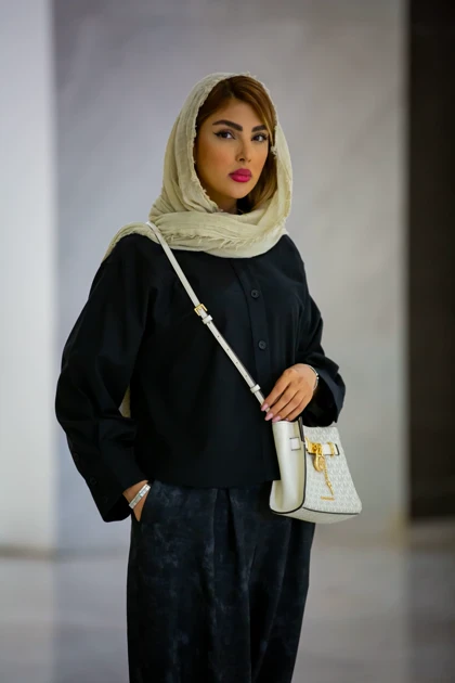 مانتو شومیز لینن مانلی