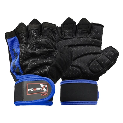 دستکش بدنسازی پاورایکس مدل 404K1376 آبی