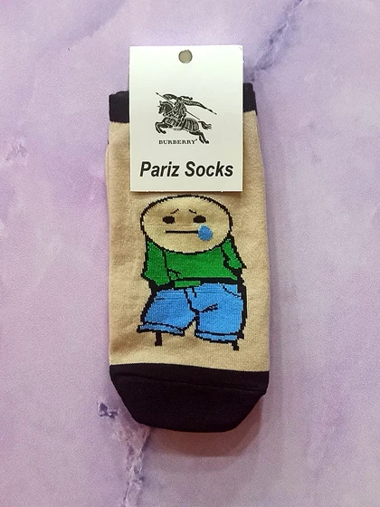 جوراب مچی نوشته دار همه چی درست میشه ...