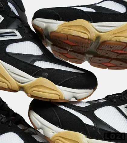 کفش کتانی مردانه و زنانه مشکی سفید خردلی NEW BALANCE 9060