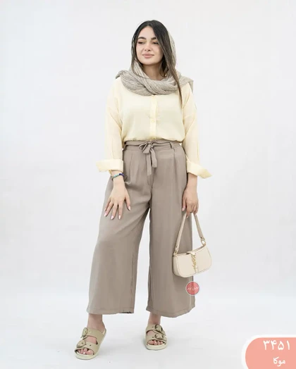 شلوار واید بندی 3451