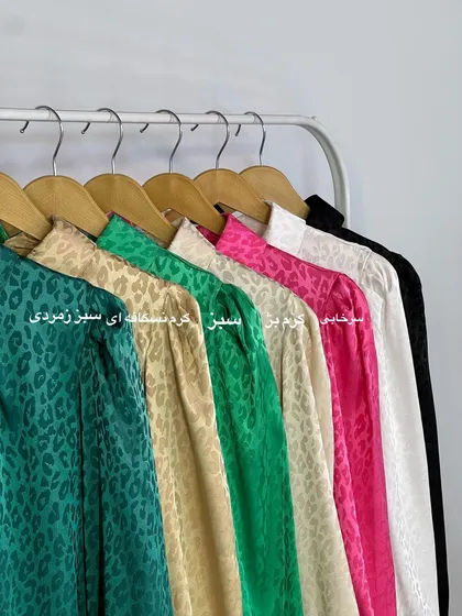 شومیز ساتن طرحدار افسون