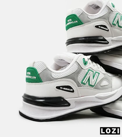 کفش کتانی مردانه سفید سبز NEW BALANCE yg niubailun مدل 4703