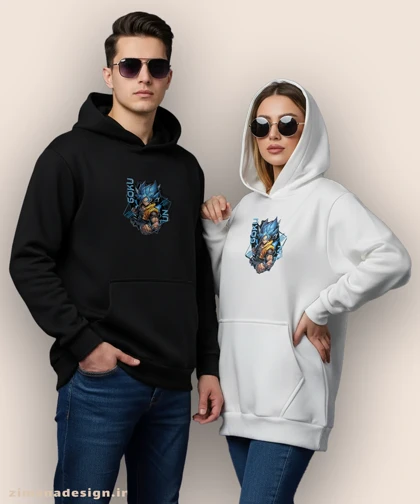 هودی مردانه و زنانه طرح دراگون بال شخصیت گوکو کد 969