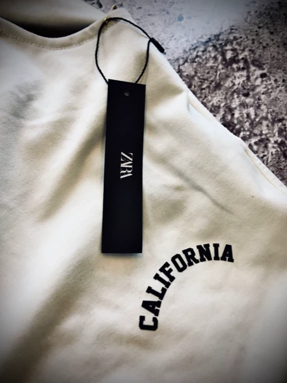 شلوار جاگر نیم بگ پارچه سنگین دورس دونخ مدل CALIFORNIA _ سفید