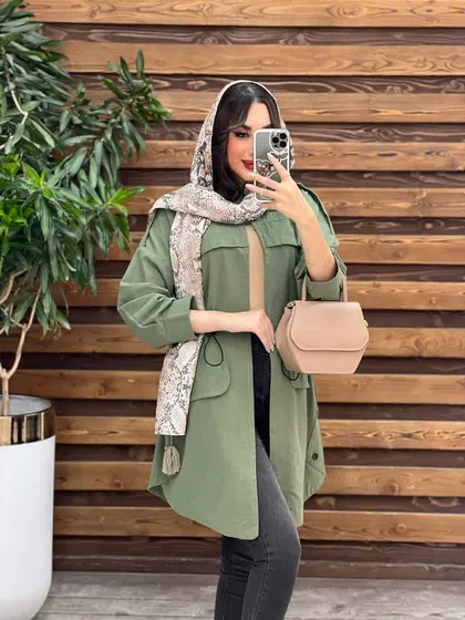 مانتو کمرگت پشت ژیله