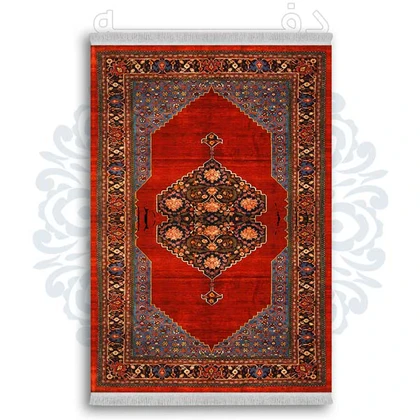 فرشینه از جنس پارچه هازان مخمل ترک طرح گلیم برند دفه کد DDGG 141