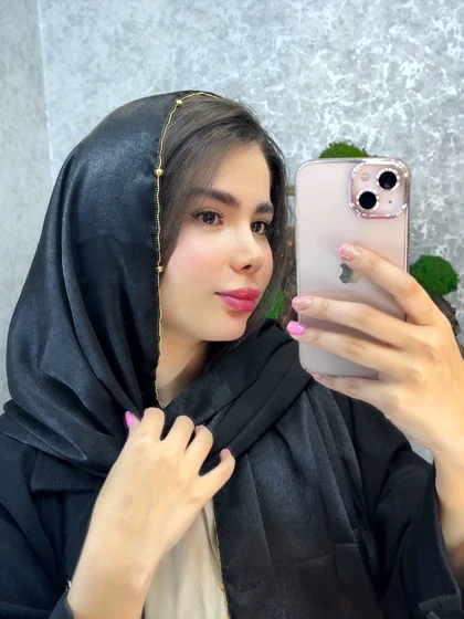 شال مشکی کوپرا دور زنجیری 3517