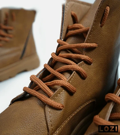 نیم بوت چرمی مردانه قهوه ای Timberland