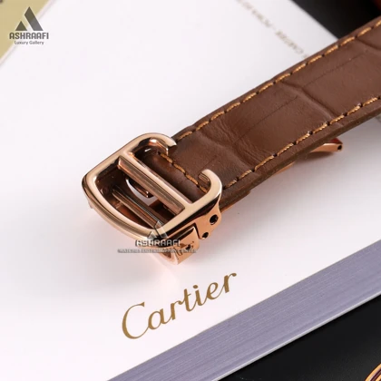 ساعت کارتیه بند چرمی Cartier Tank RG3
