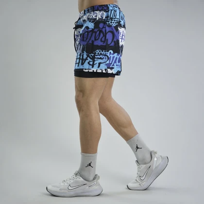 شلوارک کشاله دار ورزشی مردانه مدل 4K1098 آبی