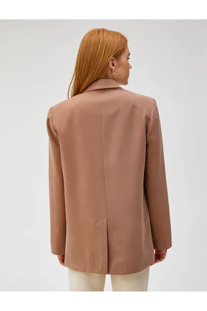 ژاکت بلیزر تک دکمه سایز بزرگ 3WAK50122UW