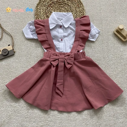 شومیز دامن ساسبندی 3 تا 9 سال