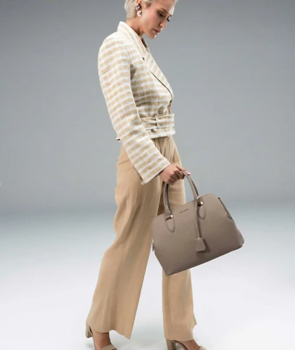 کیف دستی زنانه چرم مصنوعی دسته دار دیوید جونز DAVIDJONES