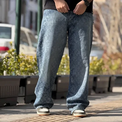 شلوار بگ 1751 کاستوم نقش برجسته LV