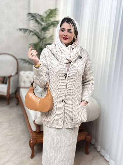 ژاکت وارداتی کلاهدار 2444