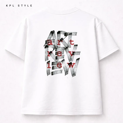 تیشرت باکسی %100 پنبه تایپوگرافی کد 1169