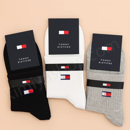 جوراب نیم ساق تامی – پک 3 عددی نخ پنبه درجه‌یک