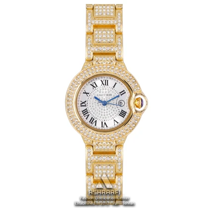 ساعت زنانه کارتیه Cartier Ballon Bleu Full Diamond-26
