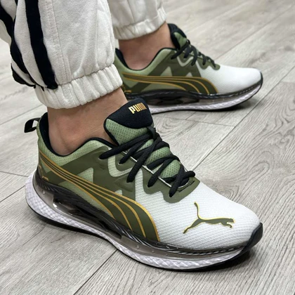 کتانی اسپرت مردانه مدل پوما PUMA رنگ سفید یشمی