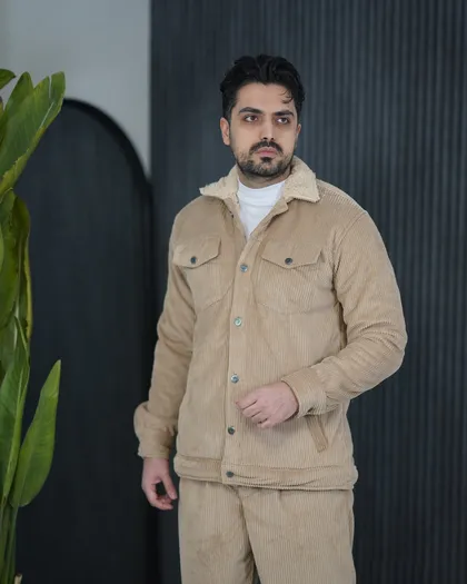 کاپشن و شلوار مخمل