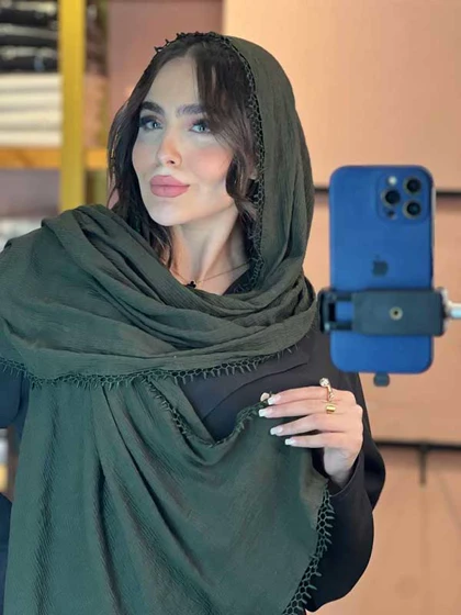 شال نخی پلیسه تابستانی دور نوار
